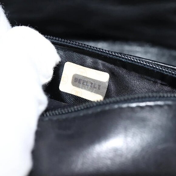 CHANEL Matelasse Shoulder Bag Lamb Skin Black Gold CC Auth 132061V - Picture 10 of 16